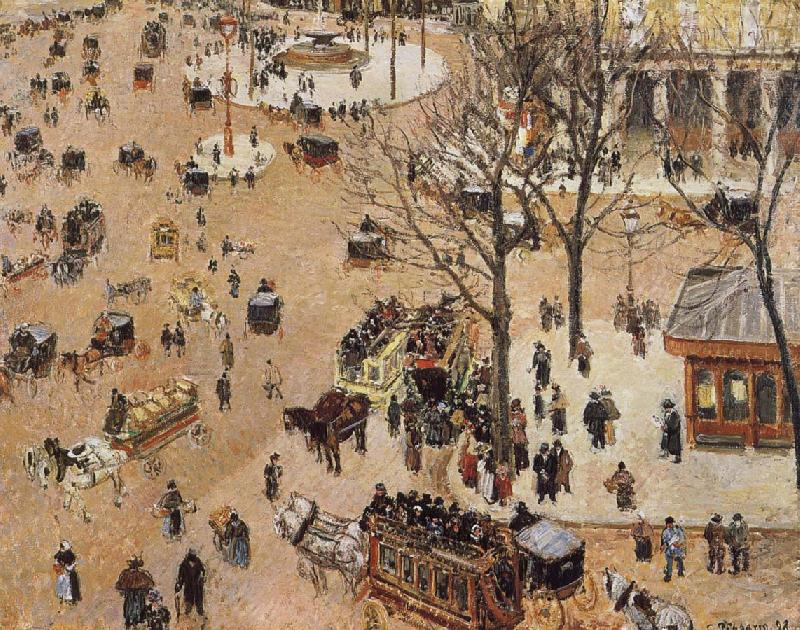 Camille Pissarro French Grand Theater Square oil painting picture